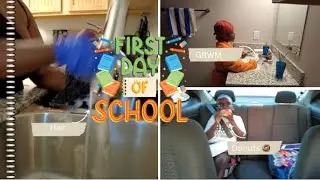 First Day of School Morning Routine 📚✏️ | Hair 🧑🏾&zwj;🦱 | Outfit 👖 | Donut Stop 🍩