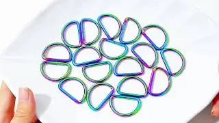 Half Round D-shaped Rings Belt Buckle Clips DIY Accessories for Hardware Keychains Luggage Bags