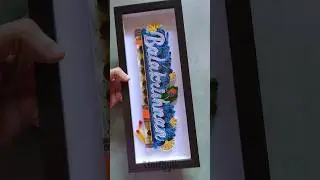 How I made a Quilling Nameplate❤️#shorts #quilling #handmade