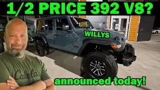 Jeep Willys теперь с двигателем 392 V8 и может стоить в реальных условиях менее 60 000 долларов?