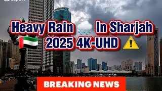 Heavy Rain In Dubai Sharjah Ajman Abudhabi Rainy Weather Dubai l weather update#rain #dubairain