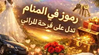 #رموز فى المنام تدل على الفرح والسعادة للرائ🥰👍🏻