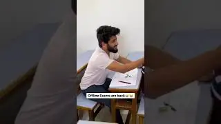 Students after lockdown in offline exams
