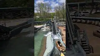 Six Flags St. Louis Log Flume Left Side Off Ride View Near First Lift Hill