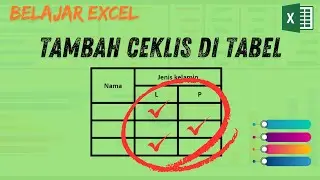 GAMPANG!! Cara Menambahkan Ceklis Pada Tabel Microsoft Excel