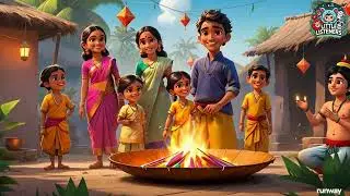 🎉 Happy Bhogi 2025 Celebration | Fun Animated Video for Kids | Little Listeners Club 🌟
