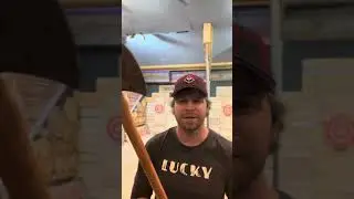 Golf shot with a axe😃 #amazing