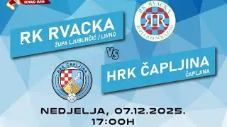 RK RVACKA - HRK ČAPLJINA (11.kolo - 2025/26.)