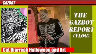 Halloween, Cat Diarrhea, Tron, Sketch Card Art 