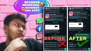RECOVER WHATSAPP AND ALL SOCIAL MEDIA *deleted* MESSEGES | in 3 taps | WITHOUT ANY APP OR PC |