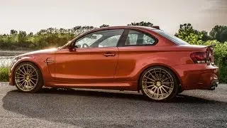Valencia Orange BMW 1M on ADV.1 Wheels
