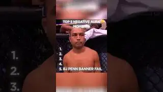 Top 5 Negative Aura Moments  #ufc #mmaedits #mma