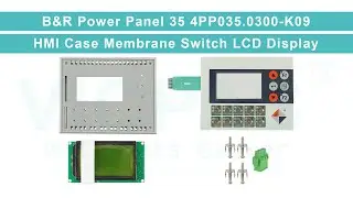 4PP035.0300-K09 B&R Power Panel 35 Membrane Keypad Switch LCD Display Screen Plastic Case Replace