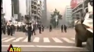 RAB attacked ATN news reporter and camera man during the police operation at Motijheel Shapla square