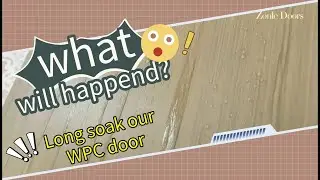 Waterproof test of WPC wood plastic Door hollow and infilling wpc doors---from zonle doors