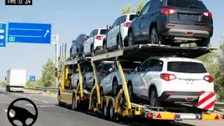 car trailer driving, car carrier truck game, games ki duniya