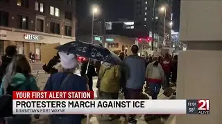 ICE protests Fort Wayne