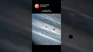 Io and Its Shadow Crossing Jupiter 🌕🪐 #shorts