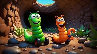 Five Wiggly Worms Dig in the Dirt | Fun Counting Song for Kids | Nursery Rhymes and Baby Songs