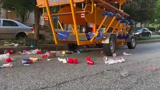 VIDEO: 15 injured in DUI crash of 'pedal pub' in Atlanta