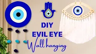 Protect your house from Evil eye with this beautiful EvilEye wall hanging|DIY Evil Eye wall hanging🧿