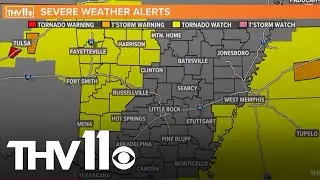Severe weather update in Arkansas w/ Tom Brannon & Corallys Ortiz