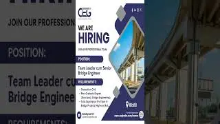 Hiring Consulting Engineers Group Ltd. #civilengineer #civiljobs #2024 #travel #job #civil
