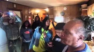 Johnson Family Singing.  Jackie Johnson leading