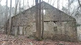 Ghostly Ruins of Pennbrook Coal Camp on Ephraim Creek, New River Gorge National Park, West Virginia