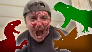 You're in a Slasher Movie but it's a 2010&rsquo;s Pivot Dinosaur Animation