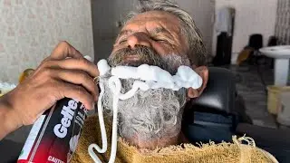 RAZOR 🪒 SAHVE  TUTORIAL | 1- Year INSANE old Man&rsquo;s Shaving | ASMR