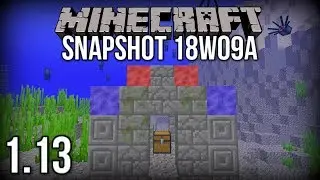 Minecraft 1.13 Snapshot 18w09a | Underwater Ruins and Coral! (Update Aquatic)