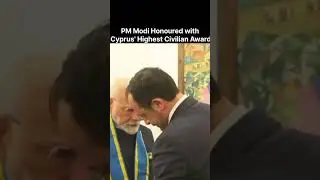 PM Modi Honoured with Cyprus' Highest Civilian Award #modiincyprus #proudmoment #india