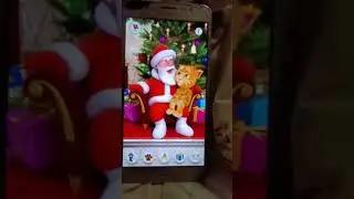 Дед мороз и кот Джинджер с камеры на samsung galaxy j7 2016 года
