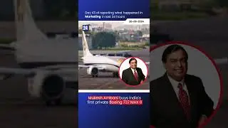 Mukesh Ambani buys India's first private Boeing 737 MAX 9 #ambani #privatejet  #news