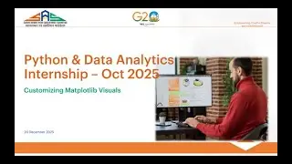 Python & Data Analytics Internship | Session 23: Customizing Matplotlib Visuals | SASF