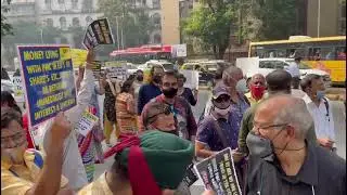 pmc bank victim with peaceful protest in Mumbai RBI(4)