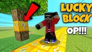 Minecraft but Everything I TOUCH turns LUCKY BLOCK!!!🤩
