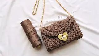 #135. Crochet Clutch - Hướng dẫn móc ví đi tiệc sz19cm