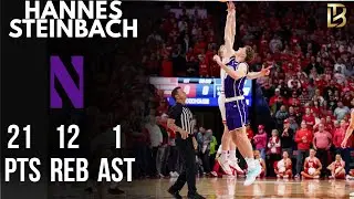 Hannes Steinbach 21 pts | 1 ast | 12 reb vs Nebraska 1/17/26