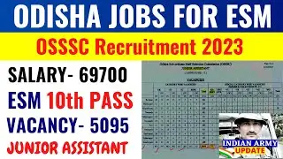 ODISHA EX-SERVICEMAN JOBS 2023| ex servicemen job | ex servicemen jobs 2022 | new job vacancies 2022