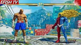 Sagat vs Gill (Hardest AI) - Street Fighter V