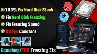 How to Fix Gameloop/TGB Sound Stuck And Freezing issue Problem For Hard disk Users Only