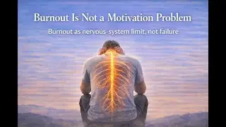Burnout Is Not a Motivation Problem: Burnout as nervous-system limit, not failure