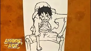 Anime Drawing || how to Draw monkey d Luffy ||one piece || easy step by step