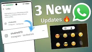 3 Whatsapp New Update | Add Verified Links in Whatsapp New feature | Whatsapp update 🔥
