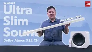 รีวิว Samsung Ultra Slim Soundbar ซาวด์บาร์ ดีไซน์บางเฉียบ Dolby Atmos 3.1.2 Ch | S800D