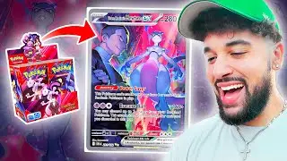 HUNTING FOR ROCKET'S MEWTWO SIR! (Destined Rivals Booster Box Opening)