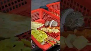 Variety of veg & non-veg barbeque in China! #nantong #barbeque #kebab #chinatravel #chinafood