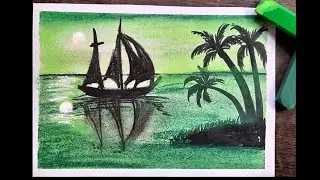 Alien Planet soft pastel Landscape| Art Of Nature |Easy| How to Draw|Tutorial |step-by-step